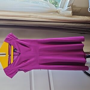 WHITE HOUSE BLACK MAR5l44558585 FUCHSIA DRESS SIZE 2